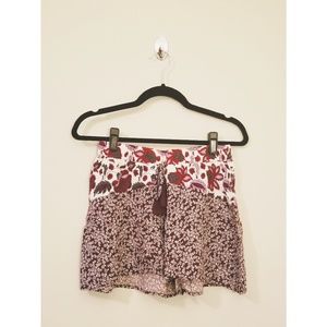 Band of Gypsies paisley tribe print tassel shorts